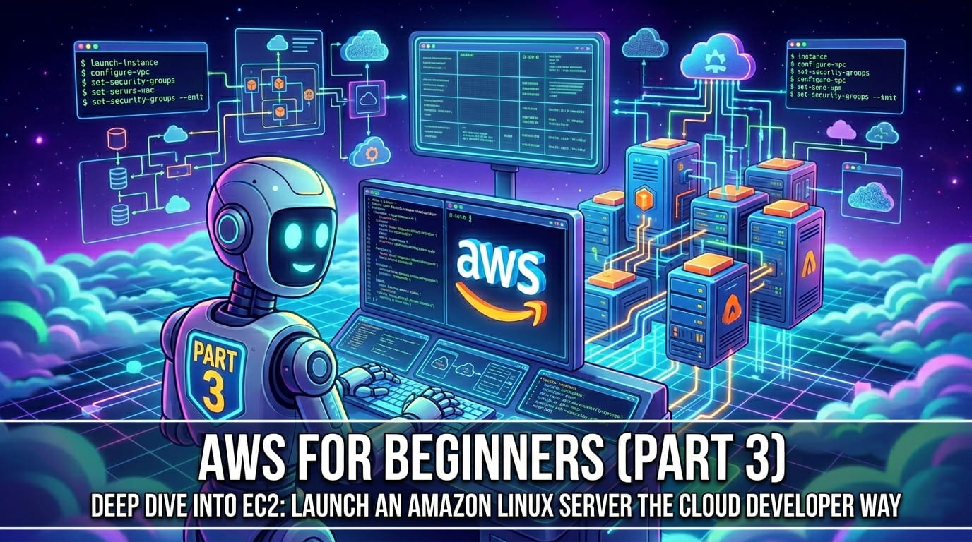 AWS for Beginners (Part 3): Deep Dive into EC2—Launch an Amazon Linux Server as the Cloud Developer